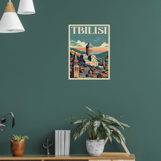 Póster Tiflis Capital de Georgia, regalos de recuerdo ret (Salón 1)