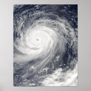 Póster Tifón Choi-WAN al oeste de los Mariana Island