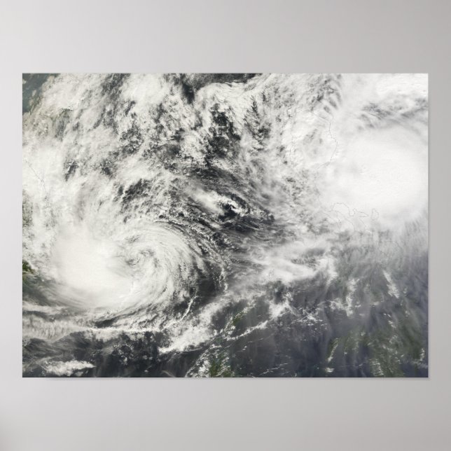 Póster Tifones Mitag y Hagibis (Frente)