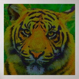 Póster Tiger Eyes Pop Art