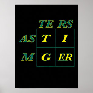 Póster Tiger Goat Woods Masters