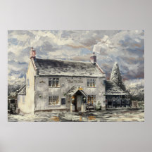 Tiger Inn, Turnditch - poster de invierno