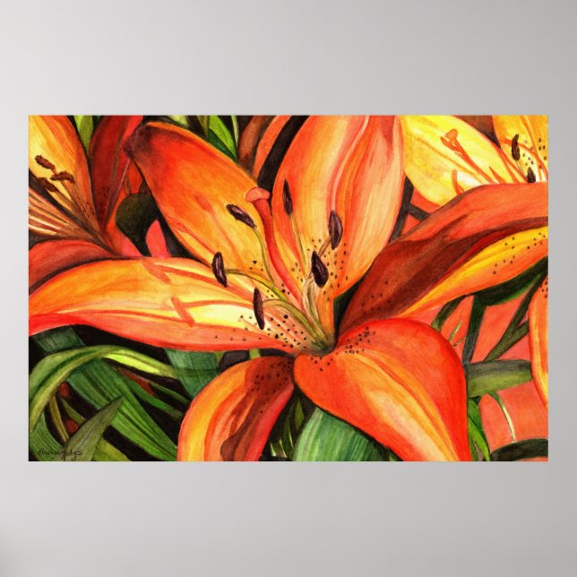 Póster Tiger Lilies (Frente)