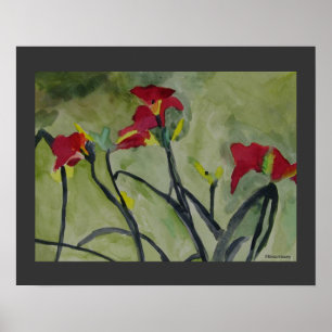 Póster Tiger Lilies - Imprimir