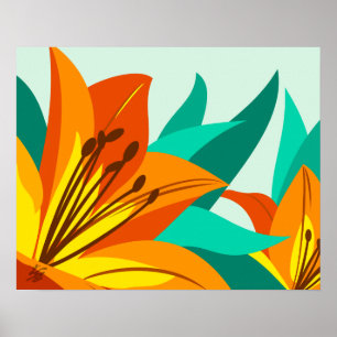 Póster Tiger Lily Art