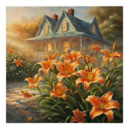 Póster Tiger Lily Flower