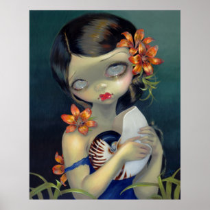 Póster Tiger Lily, Tiger Nautilus ART PRINT gran eye hada