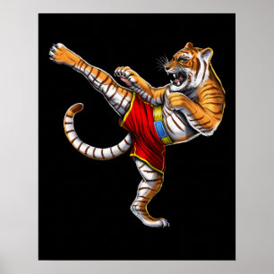Póster Tiger Muay Thai Fighter