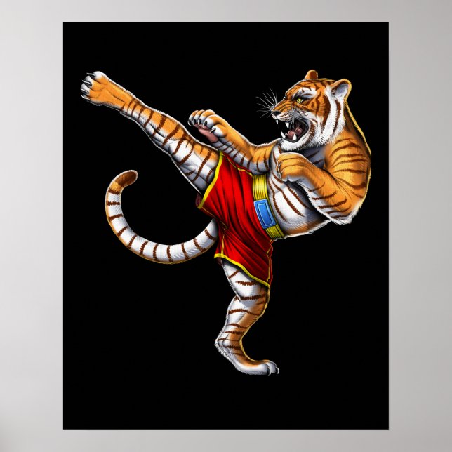 Póster Tiger Muay Thai Fighter (Frente)