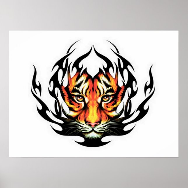 Póster Tiger Tattoo Poster (Frente)
