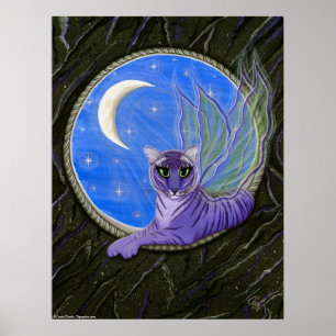 Póster Tigerpixista Fairy Tiger Fantasy Cat Art Imprimir