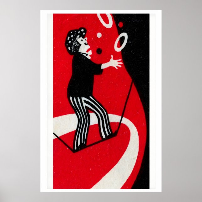 Póster Tightrope Juggler - Matchbox Print - Aesthetic (Frente)