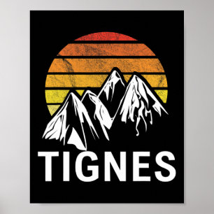 Póster Tignes Francia Estación de esquí de los Alpes Fran