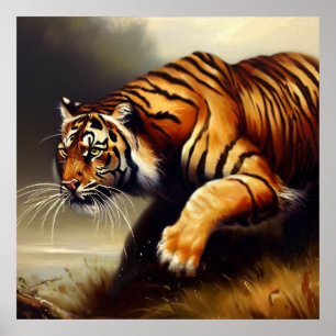 Póster Tigre (11) gato salvaje