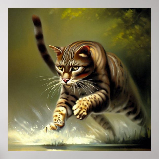 Póster Tigre (1) Gato salvaje (Frente)