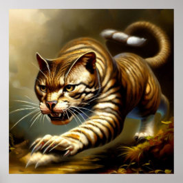 Póster Tigre (2) gato salvaje