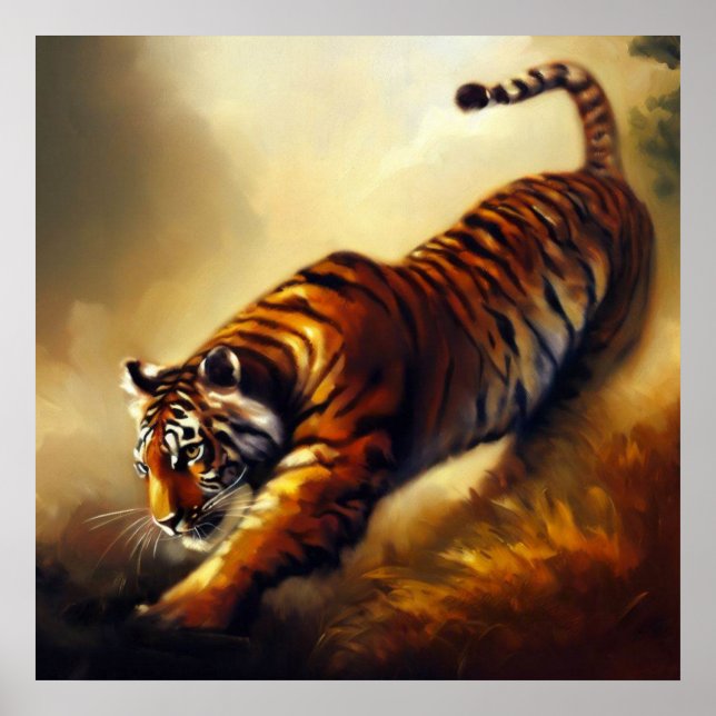 Póster Tigre (4) Gato salvaje (Frente)