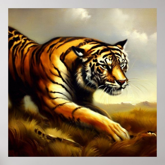 Póster Tigre (7) Gato salvaje (Frente)