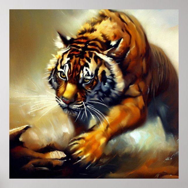 Póster Tigre (8) Gato salvaje (Frente)