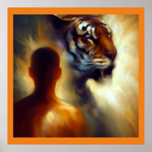 Póster Tigre animal de espíritu 2