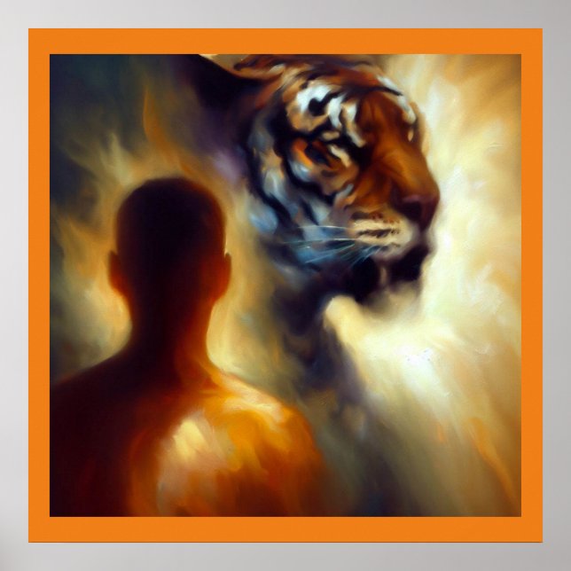 Póster Tigre animal de espíritu 2 (Frente)