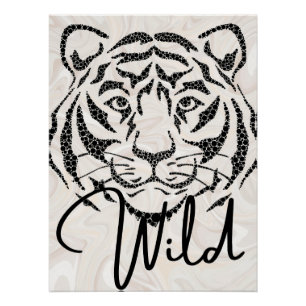 Póster Tigre blanco