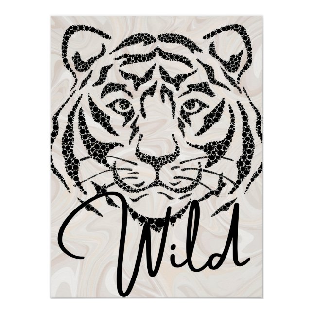 Póster Tigre blanco (Anverso)