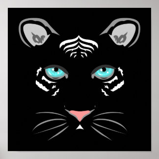 Póster Tigre blanco