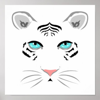 Póster Tigre blanco