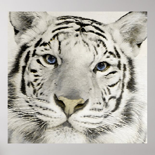 Póster Tigre blanco (Frente)