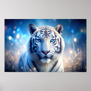 Póster Tigre blanco
