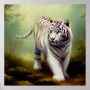 Póster Tigre blanco chino (29)