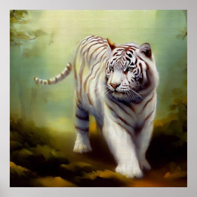 Póster Tigre blanco chino (29) (Frente)