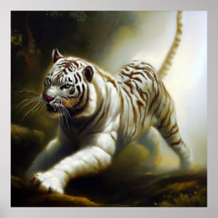 Póster Tigre blanco chino (34)