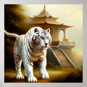 Póster Tigre blanco chino (35)