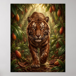 Póster Tigre de Chocolate Jungla