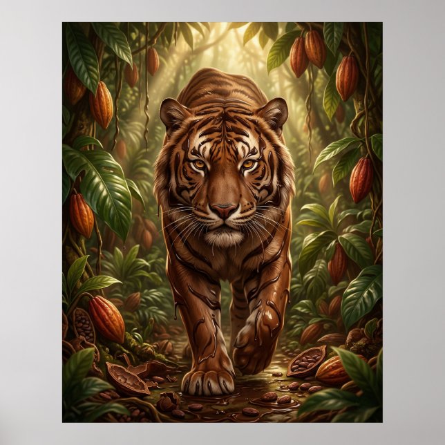 Póster Tigre de Chocolate Jungla (Frente)