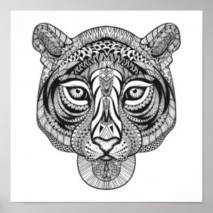 Póster Tigre de estilo 2