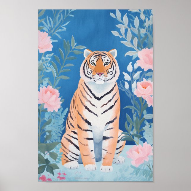 Póster Tigre de jardín (Frente)