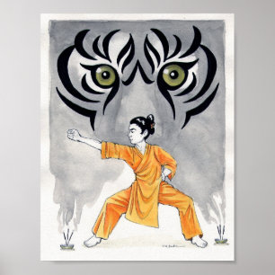 Póster Tigre de Kung Fu