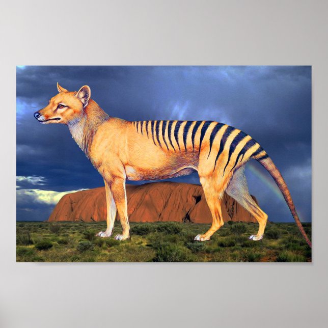Póster Tigre de Tasmania (Frente)