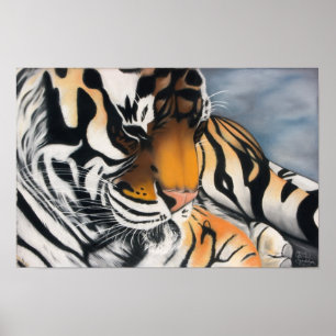 Póster Tigre el dormir