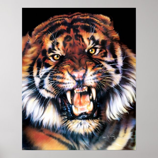 Póster Tigre en crecimiento (Frente)