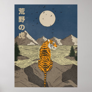 Póster Tigre en la naturaleza