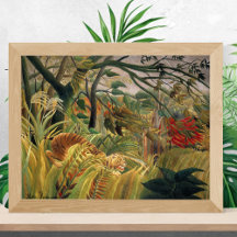 Tigre en tormenta tropical, Henri Rousseau