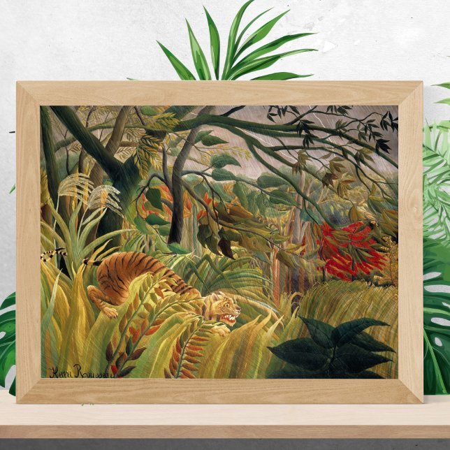 Póster Tigre en tormenta tropical, Henri Rousseau (Subido por el creador)