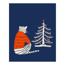 Tigre esperando a los Navidades