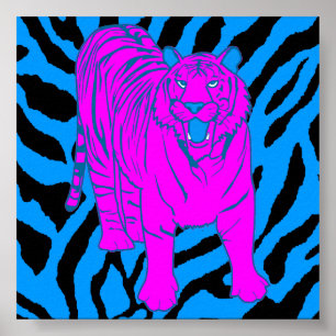 Póster Tigre galopante de los años 80