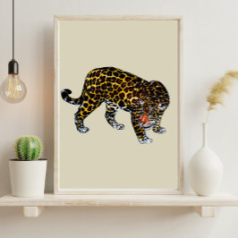 Póster Tigre Graffiti