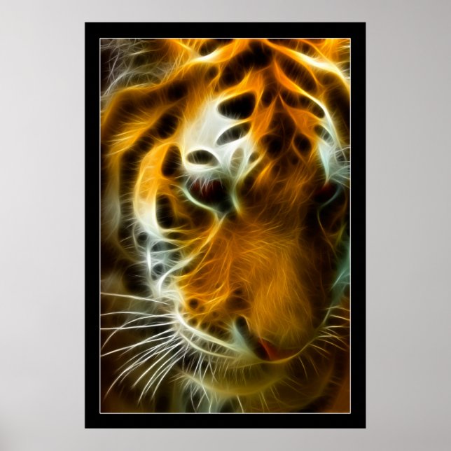 Póster Tigre inflamante (Frente)